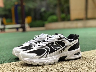 NEW BALANCE/NB 530 黑白 男女運動透氣減震跑步鞋 MR530SJ