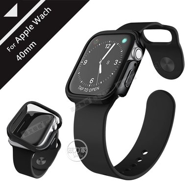 威力家 刀鋒Edge系列 Apple Watch Series 6/SE (40mm) 鋁合金雙料保護殼(經典黑)