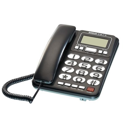 ✿國際電通✿SANLUX 台灣 三洋 TEL-857 大字鍵 超大鈴聲 來電顯示 單鍵記憶 免持撥號 有線電話 來電保留