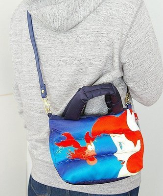 《現貨》Coco馬日本代購~日本帶回~Rootote x Disney ROO 艾莉兒 小美人魚 手提包 媽媽包 空氣包