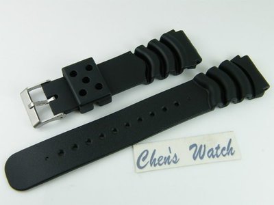 18mm PVC橡膠運動錶帶 有效替代SEIKO CITIZEN CASIO 水鬼兩件免運