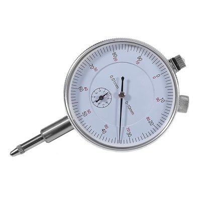 銀色指針式千分表精密工具0.01mm精度測量儀表盤 指示儀表 家裝測具