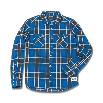[WESTYLE] Grizzly North American Flannel 藍 格紋 法蘭絨 襯衫