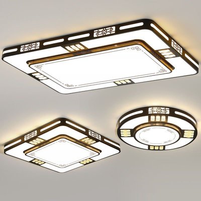LED吸頂燈新中式客廳燈2020新款家用大廳燈具臥室房間簡約現代