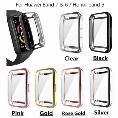 Tpu 軟保護套  適用於 Huawei Band 7 6 / Huawei Honorzx【飛女洋裝】