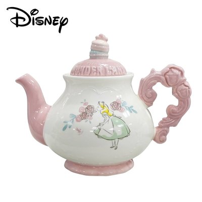愛麗絲 陶瓷 茶壺 550ml 附濾網 濾茶壺 造型茶壺 愛麗絲夢遊仙境 迪士尼 Disney【260721】