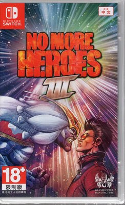 Switch遊戲NS 英雄不再 3 No More Heroes 3 中文版【板橋魔力】