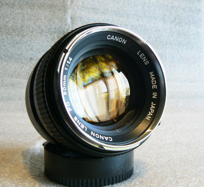【悠悠山河】收藏級透亮美鏡 白鋼頭 Canon FD 50mm F1.4 大光圈標頭  成像極優