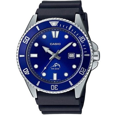CASIO WATCH槍魚系列藍水鬼風格運動休閒腕錶型號-(MDV-106B-2AVCF)藍x銀【神梭鐘錶】