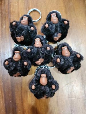現貨 鑫森凱莉代購 Kipling 迷你猴 黑色 毛絨猴子 猩猩 掛飾 吊飾 鑰匙圈