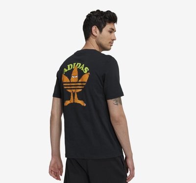 #現貨ADIDAS男款圓領圖形趣味T恤 ADIDAS羅紋圓領上衣ADIDAS棉T