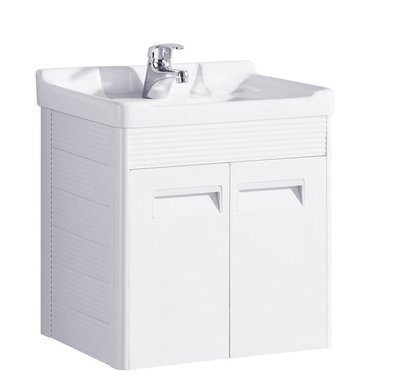 FUO衛浴:出清促銷商品50公分鈦鎂鋁合金浴櫃(含龍頭)