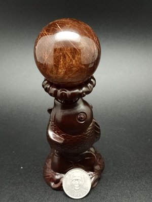 銅鈦髮晶球48.5mm-OA