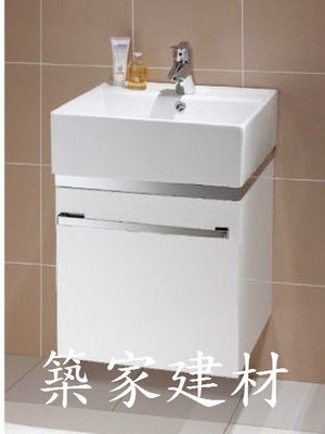 【AT磁磚店鋪】Corins 柯林斯 100%防水方型陶盆浴櫃 小資入門款46公分 黑白兩色AG-03B  AG-04B