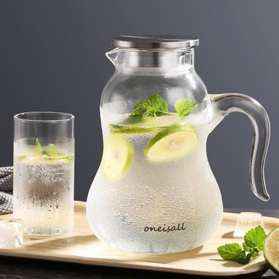 現貨熱銷-玻璃冷水壺大容量涼白開水杯耐熱高溫防爆家用透明大號盛茶壺套裝