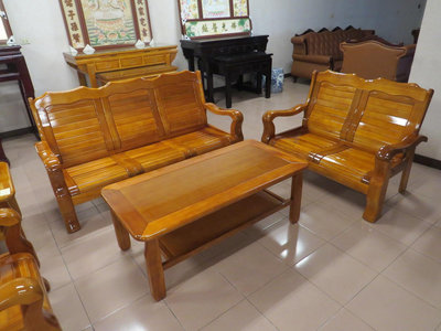 光南家具-南洋檜木實木組椅(型號：圓滿)