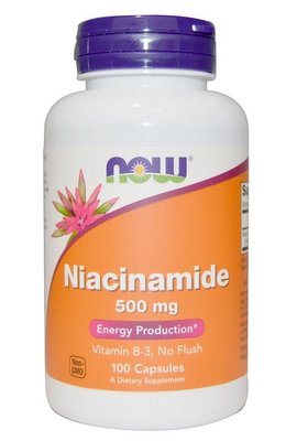 【美國原裝預購】Now Niacinamide 非基改維生素 B-3/煙酰胺/非潮紅菸鹼酸 100粒膠囊