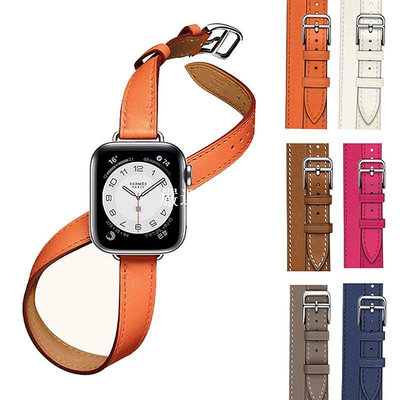 【嚴選數碼】愛馬仕同款 適用 Apple Watch 9 8 7 6 5 SE 45mm iwatch 9 蘋果手錶錶帶