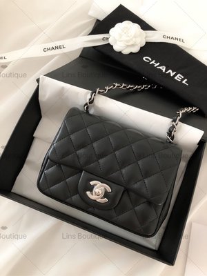 ［非現貨，英國代購直郵台灣✈️］Chanel Mini Flap bag Coco 香奈兒 羊皮 方胖子 17cm ［高雄可面交］
