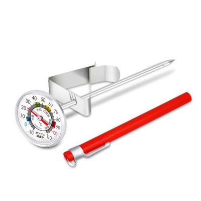 【聖岡科技Dr.AV】GE-1011液體 專用溫度計(指針式 附筆套-10~110度 飲品 液體溫度 不鏽鋼)