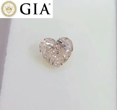 【台北周先生】天然粉紅色鑽石 3.4克拉 罕見心型切割 VS2高淨度 愛心粉鑽 送GIA證書