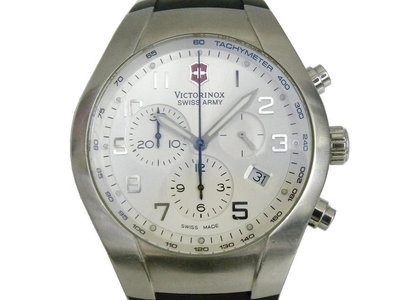 [專業] 三眼錶 [VICTORINOX V.25132] 瑞士 維氏 賽車三眼錶[白色面+三眼+日期]時尚/軍/中性錶
