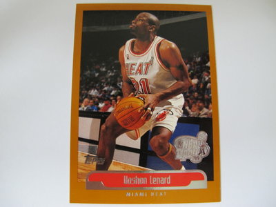 ~ Voshon Lenard ~1999年Topps Tipoff NBA球員 蓋印特殊平行卡