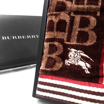 BURBERRY 毛巾戰馬咖啡 日本製/100%純棉 全新現貨 包裝禮盒 送禮