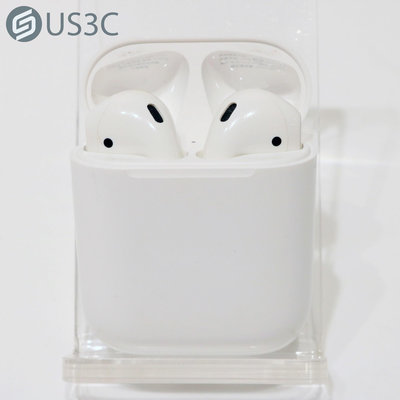 【US3C-青海店】台灣公司貨 Apple AirPods 2 無線藍牙耳機 Lightning 有線充電盒 嘿Siri 自動連接 二手藍芽耳機