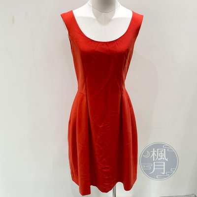 BRAND楓月  FOXEY  亮紅色無袖洋裝 #38  穿搭 精品 服飾 精品女裝 上衣 休閒