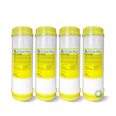 (4支入)Clean pure 10英吋標準型離子交換樹脂濾心 台灣製造 SGS認證 抑制水垢 軟化水質