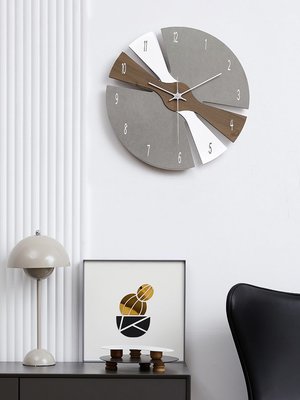 Noridongsan免打孔北歐輕奢掛鐘客廳家用創意時鐘墻面裝飾鐘表