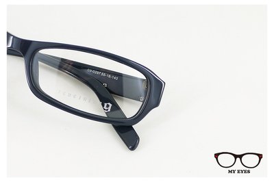 【My Eyes 瞳言瞳語】Levelnine 9 墨藍色粗邊膠框眼鏡 簡約造型 樸實風格 耐戴不敗款(LV0297)