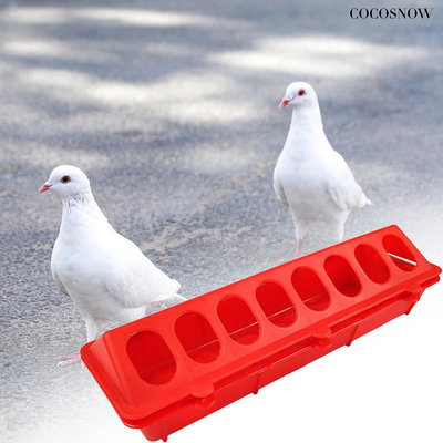 [迪曼]  鳥食盒鴿子用品長條食槽信鴿自動餵食器塑膠加厚水壺餵雞器飲水器