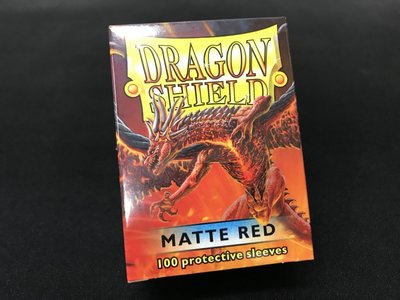 《集》龍盾 Dragon Shield RED  Matte 紅 卡套 魔法風雲會 100張入 65x90 mm 磨砂