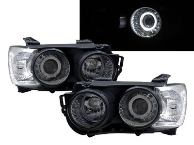 卡嗶車燈 CHEVROLET 雪佛蘭 Aveo T300 12-16 光導LED天使眼光圈魚眼 大燈 黑