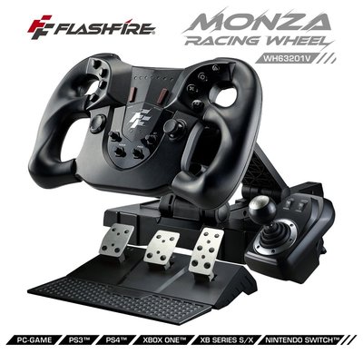 PS4周邊 富雷迅 FlashFire Monza 極限遊戲方向盤 支援 NS/XBSX/PC【板橋魔力】