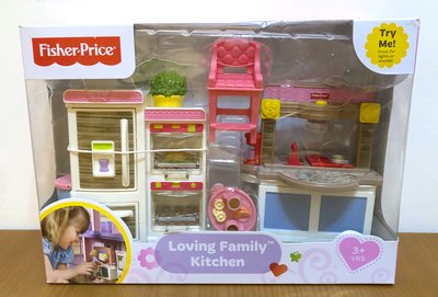 美國費雪 Fisher-Price Loving Family Kitchen 兒童廚房玩具組
