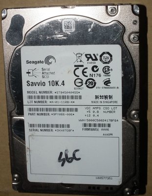 sas硬碟450g 10k.4 st9450404ss savvio 450gb seagate 2.5吋希捷伺服器專用