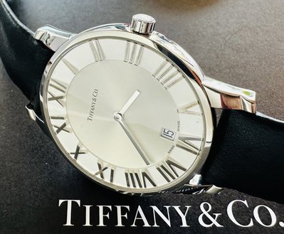 Tiffany&amp;Co. 附原廠盒 大錶徑 Atlas 男女用錶