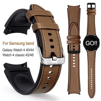 三星 Galaxy Watch 4 Classic 46mm 42mm Smartwatch 矽膠 + 皮革銀河手錶 4
