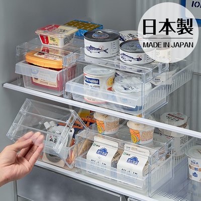 日本製 冰箱透明收納架／冰箱層架 冰箱收納分隔板 抽屜分隔板  L型分隔板 冰箱隔板 置物分隔板 抽屜分類【超越巔峰】