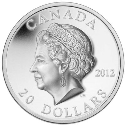 加拿大 紀念幣 2012 英女王伊莉莎白二世在位60週年紀念高浮雕紀念銀幣 原廠原盒