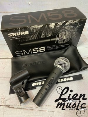 『立恩樂器』舒爾 SHURE SM58S 含開關 / 免運公司貨 / 專業 人聲 麥克風 MIC SM58 S