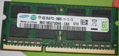4G三星DDR3-1600筆電4GB NB記憶體PC3-12800S-11-11-F3正常電壓版2RX8 SAMSUNG