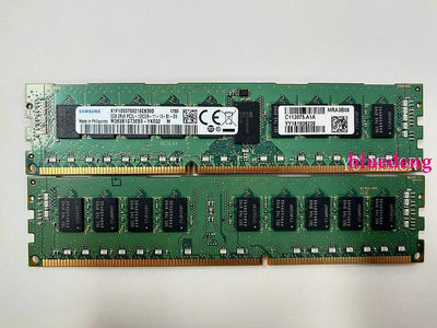 三星 8G 2RX8 PC3L 12800R DDR3 1600 ECC REG伺服器記憶體