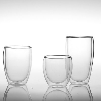 雙層咖啡杯 隔熱玻璃杯 加厚耐熱 透明茶杯家用個性果汁杯子水杯