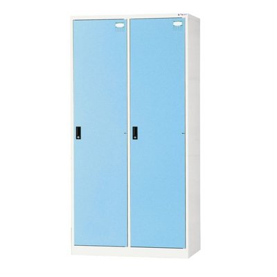 【DS14-3】二人用置物櫃(全鋼製)(藍色) HDF-2502C