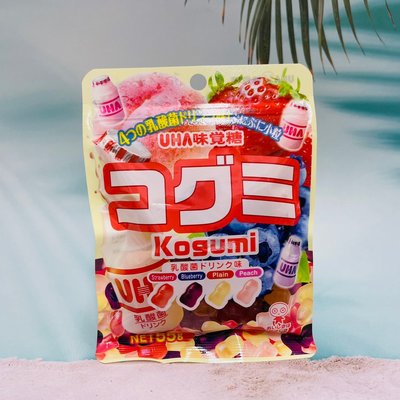 UHA 味覺糖 綜合QQ水果造型軟糖 果汁100%軟糖 (乳酸口味)