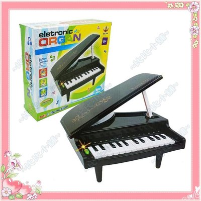 【比比小舖】兒童 立式三角仿真鋼琴 黑色 桌上型 電子琴  琴腳 樂器 音樂 玩具 聖誕 生日禮物
